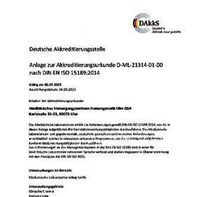 Akkreditierungsurkunde D-ML-21314-01-00