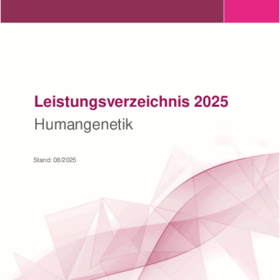 Leistungsverzeichnis Humangenetik 08-2025