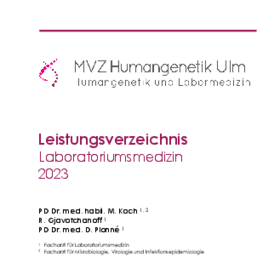 Leistungsverzeichnis Laboratoriumsmedizin